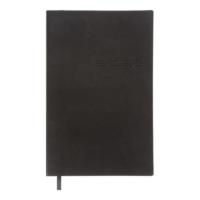 Щотижневик датов. 2026 IDEAL, A5, чорний, штуч. шкіра