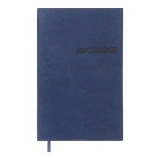 Щотижневик датов. 2026 IDEAL, A5, синій, штуч. шкіра