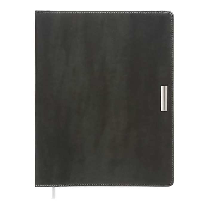 Щотижневик датов. 2026 SALERNO, A4, сірий, штуч. шкіра