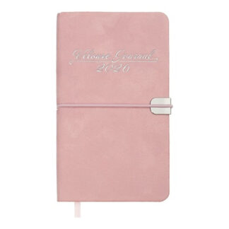 Щотижневик датов. 2026 кишеньк. VELOUR, 85*153, рожевий, штуч. шкіра