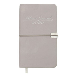Щотижневик датов. 2026 кишеньк. VELOUR, 85*153, світло-сірий, штуч.шкіра