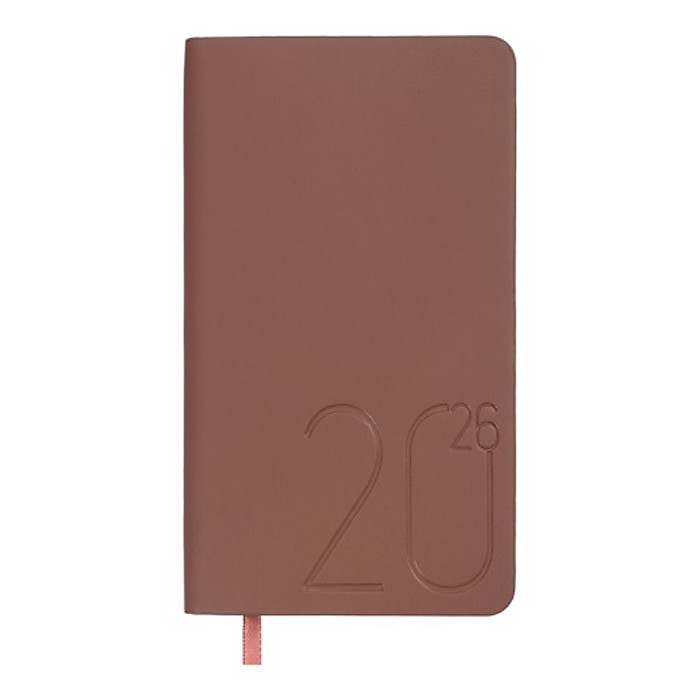 Щотижневик датов. 2026 кишеньк. MORANDI STYLE , 85*153, мідний, штуч. шкіра