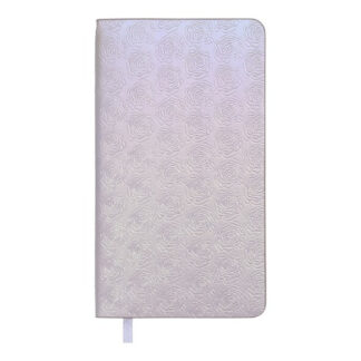 Щотижневик датов. 2026 кишеньк. BLOOM , 85*153, срібний, штуч. шкіра