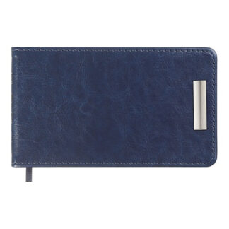 Щотижневик датов. 2026 кишеньк. SALERNO, 153*87, синій, штуч. шкіра