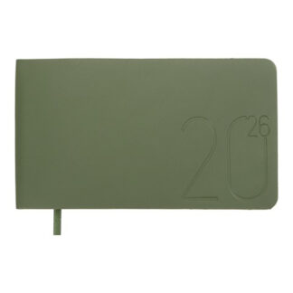 Щотижневик датов. 2026 кишеньк.MORANDI STYLE, 153*87, зелений , штуч. шкіра