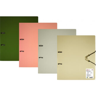 Папка на кільцях, А4, OPTIMA, 700 мкм, фактура "СМУГА", асорті