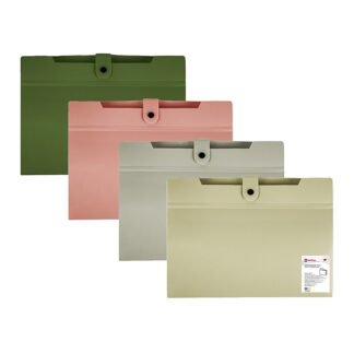 Папка з розширенням, А4, OPTIMA, 600 мкм, фактура "СМУГА", асорті