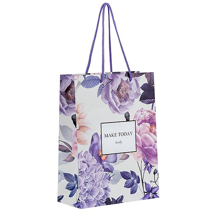 Пакет паперовий подарунковий, 18х24см, Violet Whispers