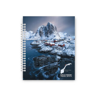 Блокнот "Невідомі куточки світу" В5, обкл. картон, 60 арк., кліт.