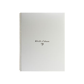 Блокнот А4, пласт. обкл., бічна спіраль, 60 арк., клітинка, перламутровий