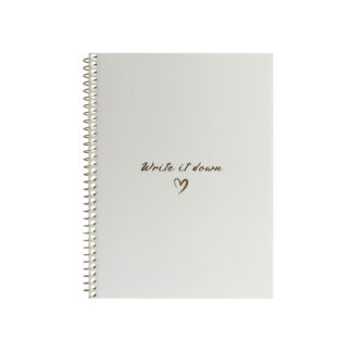 Блокнот А5, пласт. обкл., бічна спіраль, 60 арк., клітинка, перламутровий