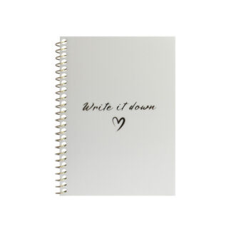 Блокнот А6, пласт. обкл., бічна спіраль, 60 арк., клітинка, перламутровий