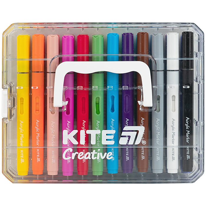 Маркери акрилові з рідкими чорнилами, 36шт Kite Creative - Зображення 4