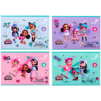 Зошит для малювання, 12 арк., скоба, гібр. лак + УФ лак, LO