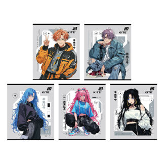 Зошит 24 арк., кл., гібр. лак + УФ лак, Kite